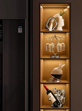 轻奢高档家居客厅电视柜酒柜暴力熊红酒架餐柜装饰品摆件高级感