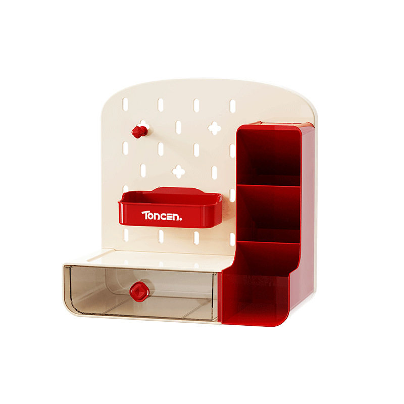 Desktop hole plate storage rack drawer student desk stationery office workstation pen holder organizer storage box