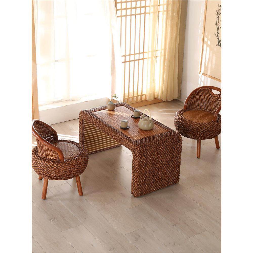 家用阳台藤椅单人靠背椅编织三件套懒人藤椅现代简约藤编小椅子,淘宝优惠券,粉丝福利购,淘宝优惠卷