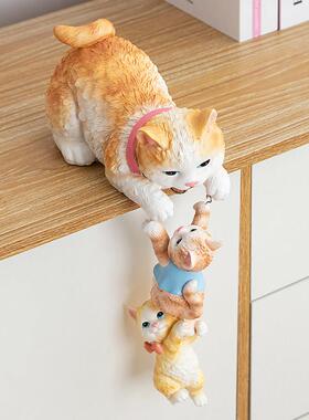 慧心巧聚小猫可爱桌面装饰摆件电视柜玄关客厅高级感生日礼物摆设