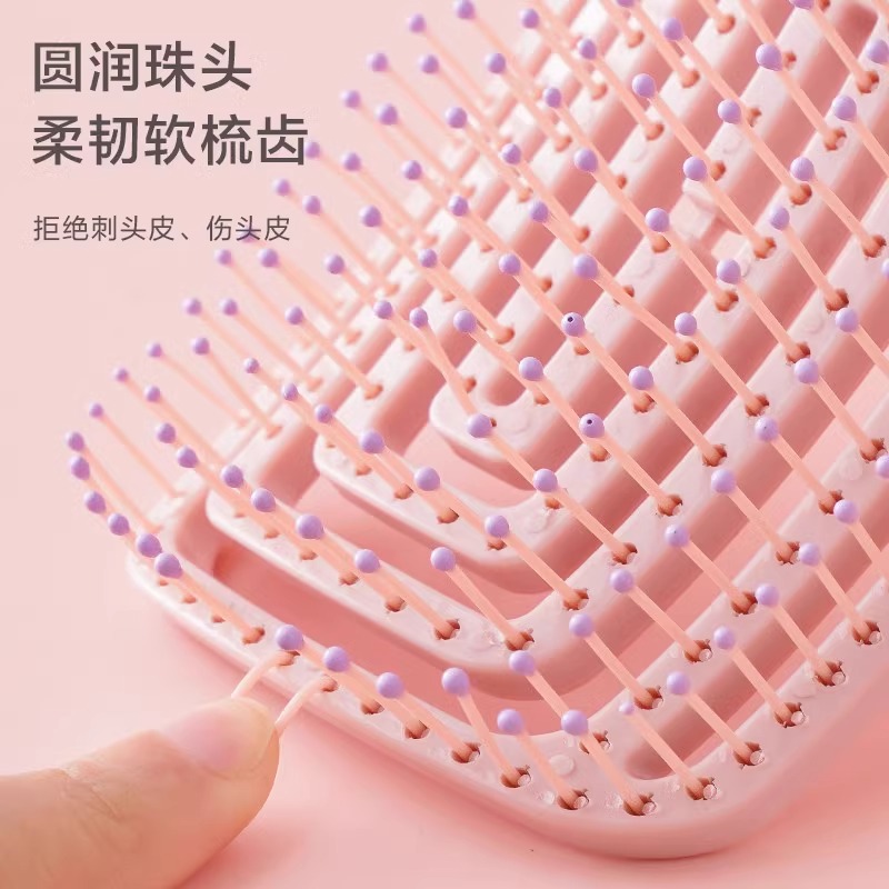蓬松高颅顶梳子头发神器女士专用长发造型按摩经络气囊排骨气垫梳
