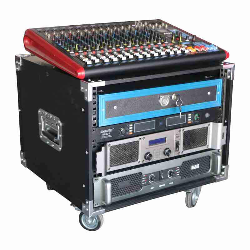 8U10U12U16U演出机柜功放家用音响设备柜KTV航空q箱架子舞台加固-图1