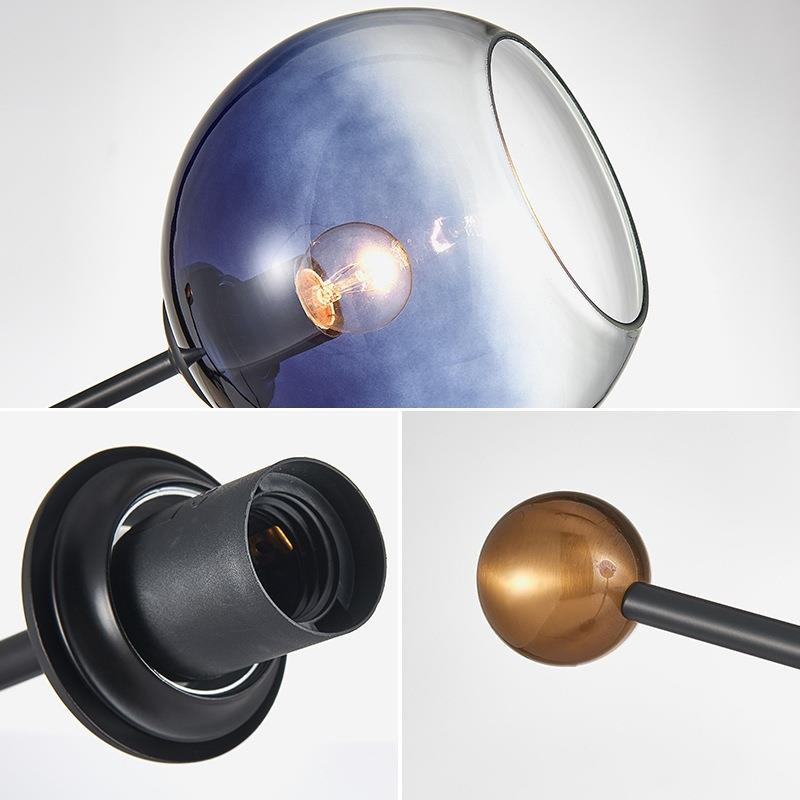 后现代简约创意大理石玻璃卧室床头台灯设计师书房样板房客厅装饰 - 图2