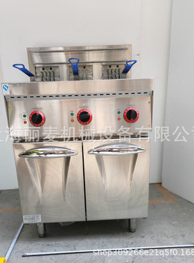 上海工厂供应立式三缸三筛电炸炉 42L容量18KW功率380V油炸锅