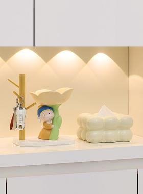 入口大厅斯堪的纳维亚风格珍珠女孩装饰品新房家居客厅装饰乔迁新