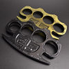 Outdoor strong metal weighted thickened finger tiger hand buckle boxing buckle camping defense ring boxing glove ring boxing broken window