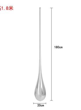 水滴吊顶装饰品不锈钢底座摆件酒店别墅大堂售楼处玻璃钢水滴雕塑