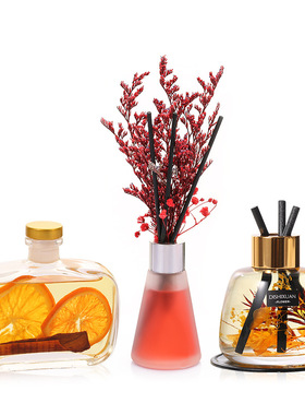 红绿源无火香薰精油藤条香氛家居室内酒店空气芳香剂车载摆件香味