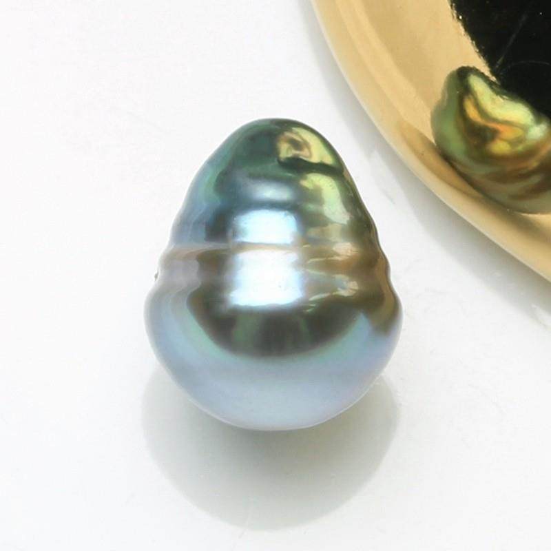 【螺纹大溪地】7mm天然海水孔雀绿巴洛克黑珍珠散珠裸珠可定制BNL,淘宝优惠券,粉丝福利购,淘宝优惠卷