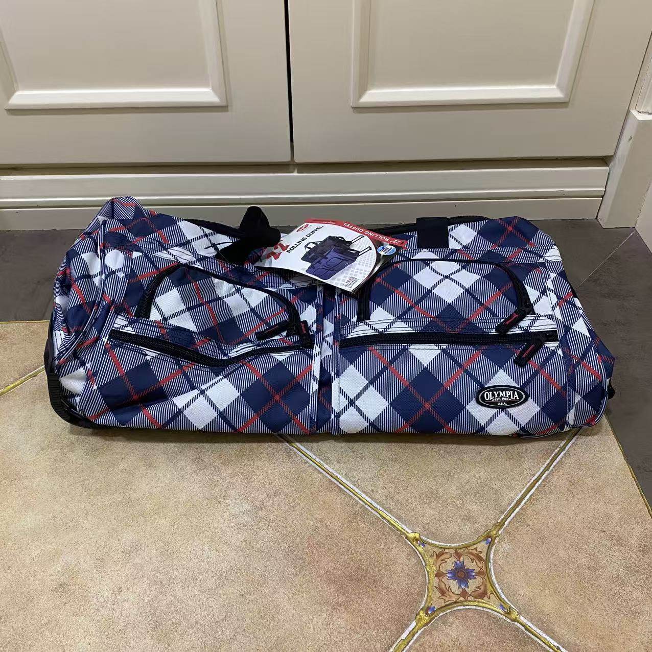 出口美国可折叠多口袋两轮拉杆包大容量行李包可折叠可登机旅行包,淘宝优惠券,粉丝福利购,淘宝优惠卷