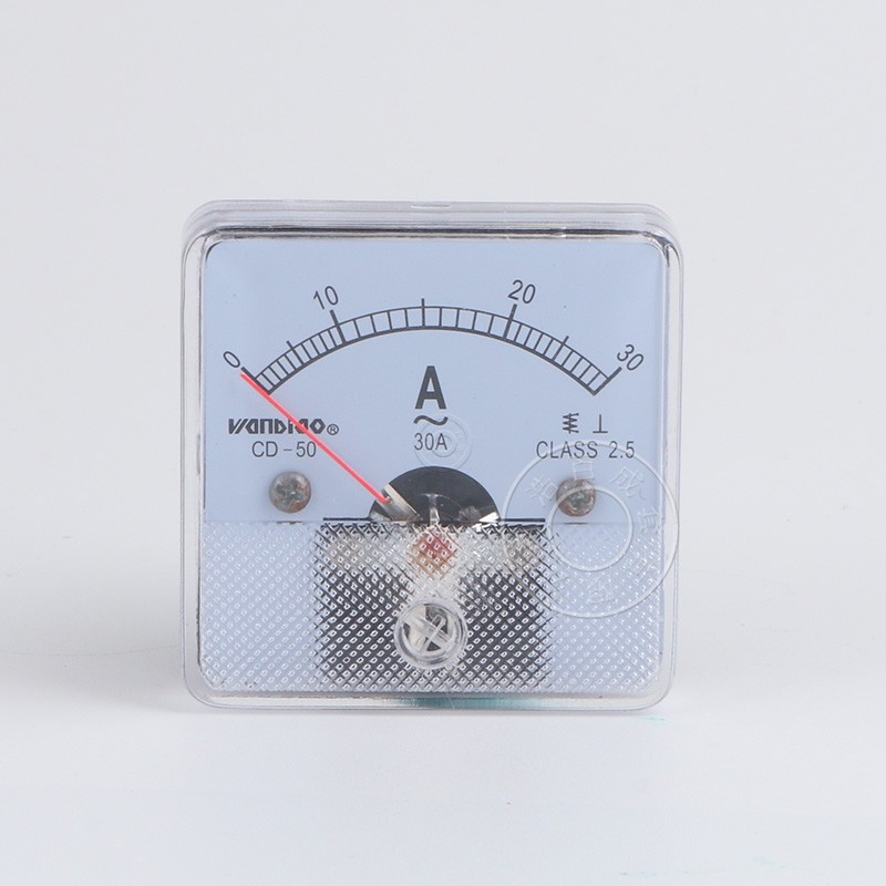 CD50机械指针式交流电流表CD-50 直通交流电流表/直接式 50X50,淘宝优惠券,粉丝福利购,淘宝优惠卷