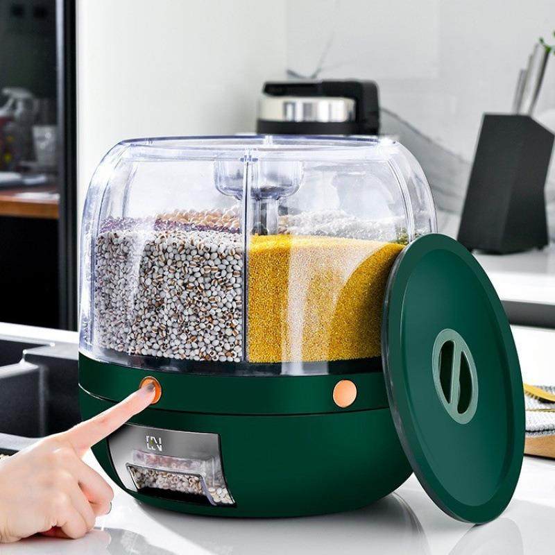 米桶旋转五谷杂粮装大米收纳盒家用防虫防潮密封放储米箱2025新款,淘宝优惠券,粉丝福利购,淘宝优惠卷