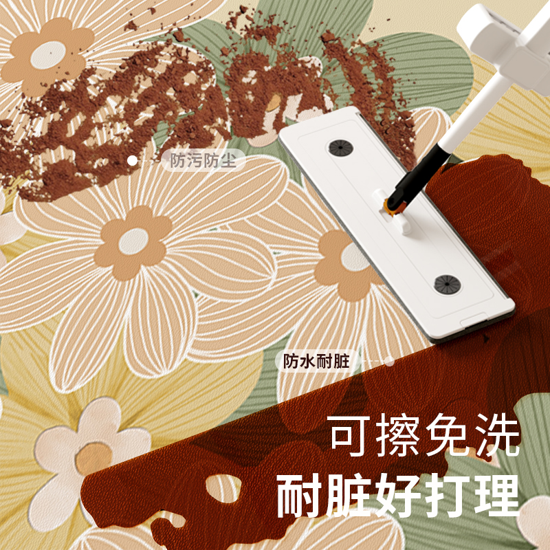 小清新入户门地垫pvc可擦洗门口进门地毯入户门垫免洗可裁剪脚垫 - 图1