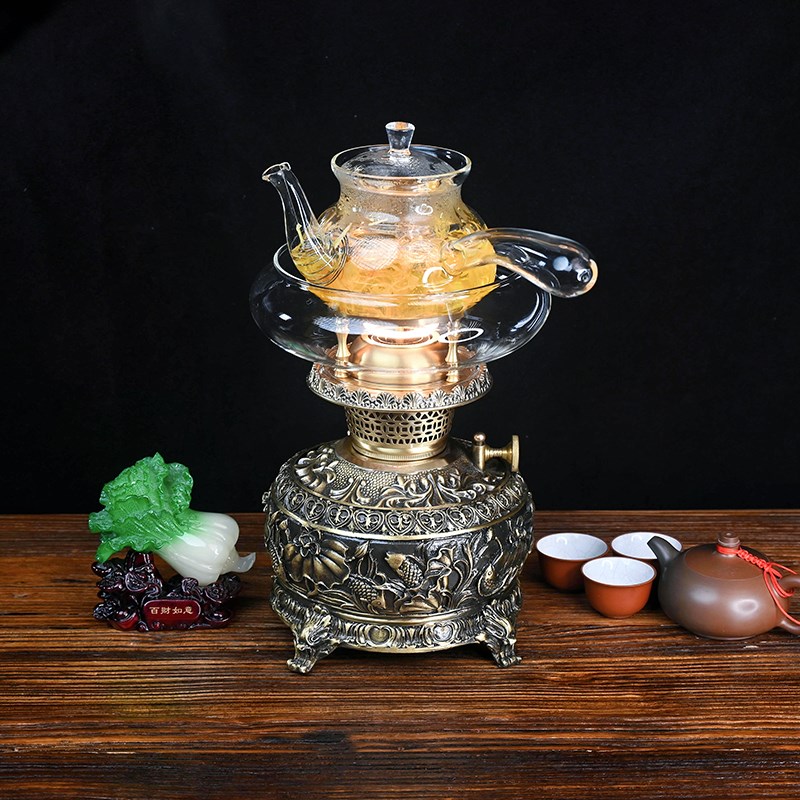 New coal oil lamp air lamp tea stove retro old-fashioned butter tea lamp Chaoshan Kungfu tea set boiling water
