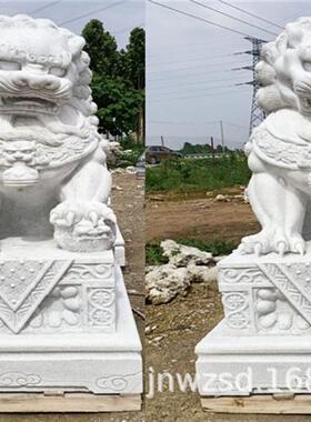 石刻镇墓狮厂家.米坟地石头狮子价格.米大门石狮子雕刻图片