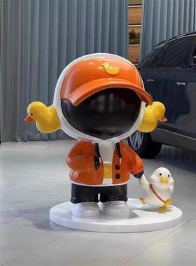 玻璃钢卡通雕塑定制吉祥物大型公仔动漫人物logo模型落地陈美摆件