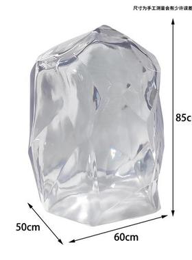 透明树脂景观石头雕塑酒店大堂别墅样板间庭院大型落地工艺品摆件