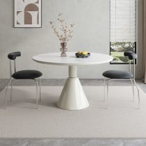 Holy Grail Round Dining Table And Chairs Combined Cream Wind Home small family Type tennis Red Fabrite Light Extravagant Rockboard Round Table Brief