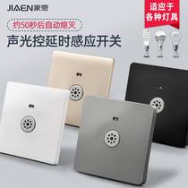 86 High Power Concealed Sound And Light Control Delay Switch Panel Building Aisle Property Light Control Acoustic Control Inductive Switch Led