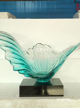 厂家直销酒店装饰品透明雕塑酒店软装艺术品地产样板房雕塑摆件