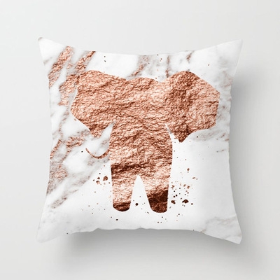 网红Marble Modern Simple Rose Gold Letter Animal Series Home-图2