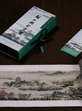 西湖全景图杭州文创中国风礼物