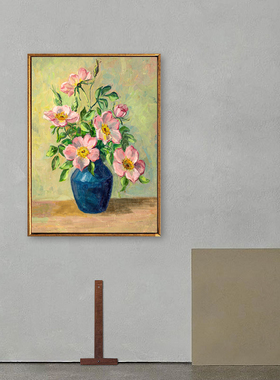 《花朵》梵高油画客厅装饰画有框卧室复刻名画成品静物电表箱挂画