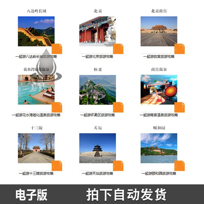 2023北京旅游地图电子版旅游攻略交通住宿景点游玩路线指南