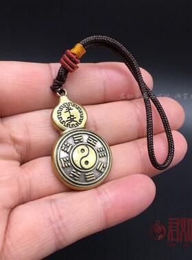 新品实心黄铜八卦葫s芦挂件福铜葫芦 小葫芦吊坠钥匙扣