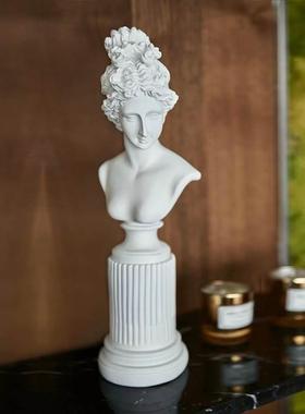 极速l北欧维纳斯女n神创意物雕塑家居像客厅办公室人桌头面装饰品