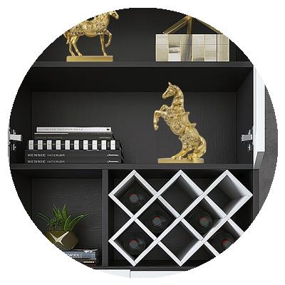 新品金色轻奢装饰品北欧式家居摆件酒柜红酒架办T公室客厅电视柜