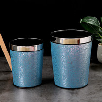 Creative Bins Eu Style Home No Lid Large Number Living Room Bedroom Kitchen Toilet Office With Press Circle Wastebasket