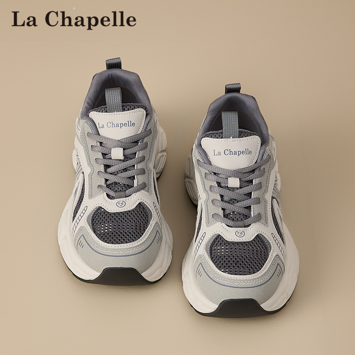 拉夏贝尔厚底老爹鞋女2026春季新款爆款百搭轻便跑步休闲运动鞋子,淘宝优惠券,粉丝福利购,淘宝优惠卷