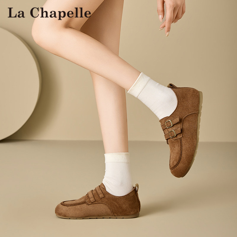 拉夏贝尔全包勃肯鞋女2026春季新款百搭乐福鞋子休闲平底爆款单鞋,淘宝优惠券,粉丝福利购,淘宝优惠卷