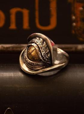 2025新款泰银恶魔眼个性龙眼男戒925银智慧重工艺生日礼品厚款