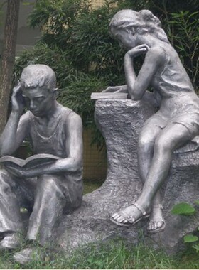 现货放飞梦e想雕塑玻璃钢铸铜校园文化小品定制大型城市园林景观