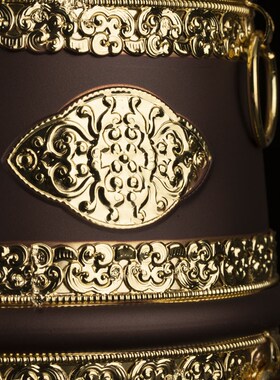 新款藏式贴花糌粑盒糖果罐子藏香风情食物盒藏S族工艺糍粑盒包邮