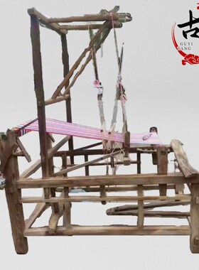 适配老纺车纺线车民俗老物件怀旧B老农具手摇纺车影视道具民国纺