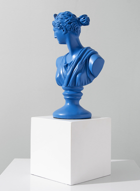 rzone 现代北欧希腊石膏像雕塑月亮女神雕像艺术品工X艺品创意摆