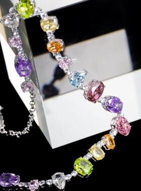 iMOK原音轻奢宝石项链明星同款