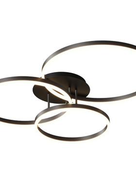 客厅灯吸顶灯北欧极简圆形卧室灯LED灯具现代简约大气客厅主灯