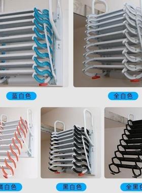 A可折叠拉伸折叠梯伸缩楼梯阁楼壁挂款简易楼梯加高户外爬墙升降Y