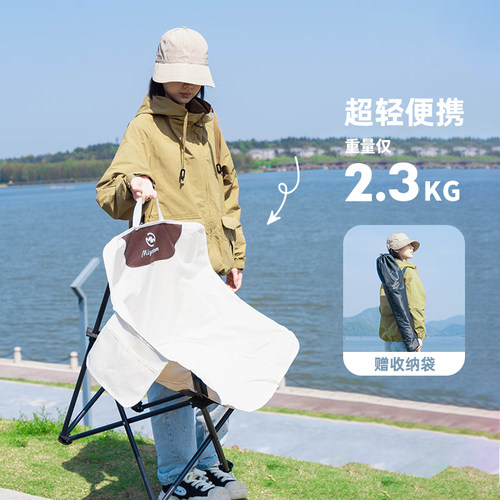 觅野月亮椅露营椅子户外折叠椅便携式午休躺椅钓鱼沙滩桌椅折叠凳 - 图3