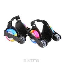 Four Wheels Blizzled Shoes Skate Light Wheels Wheel Pulley Star Air PU Luminous Children With Wind Fire Learning Wheel Sliding Shoes Assist