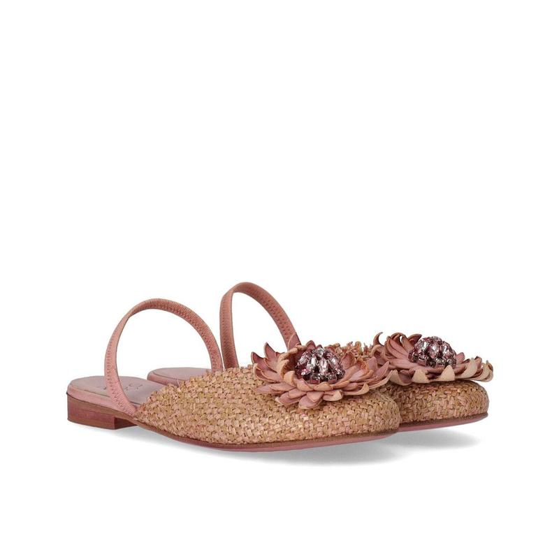 ZOE  CLAIR PINK SLINGBACK BALLET FLAT SHOE - 图1