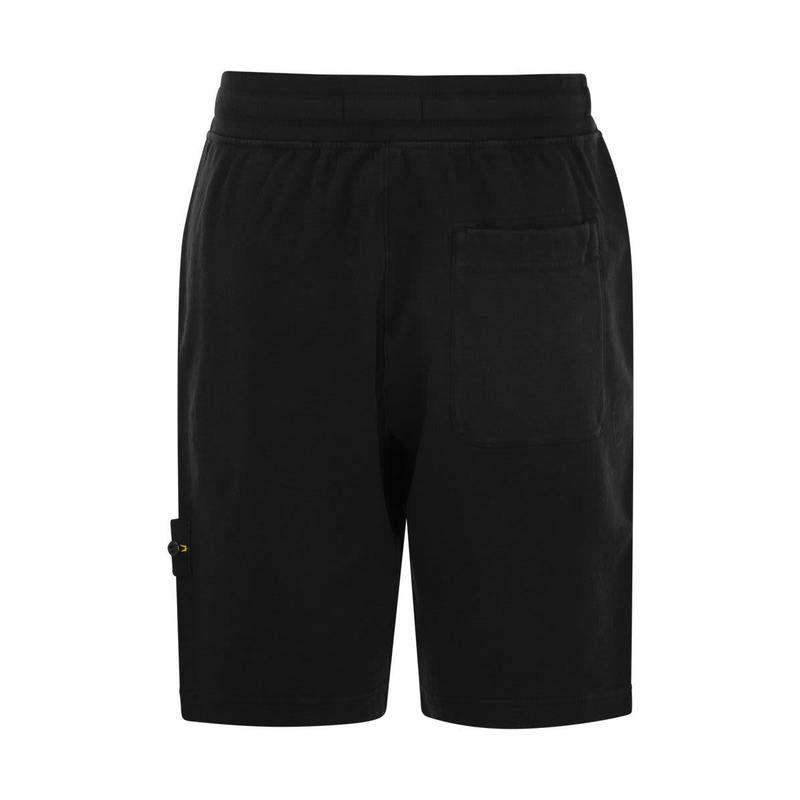 STONE ISLAND Cargo bermuda shorts in brushed cotton fleece - 图0