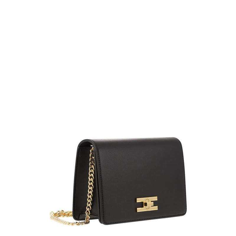 ELISABETTA FRANCHI Shoulder bag with gold swivel logo - 图2