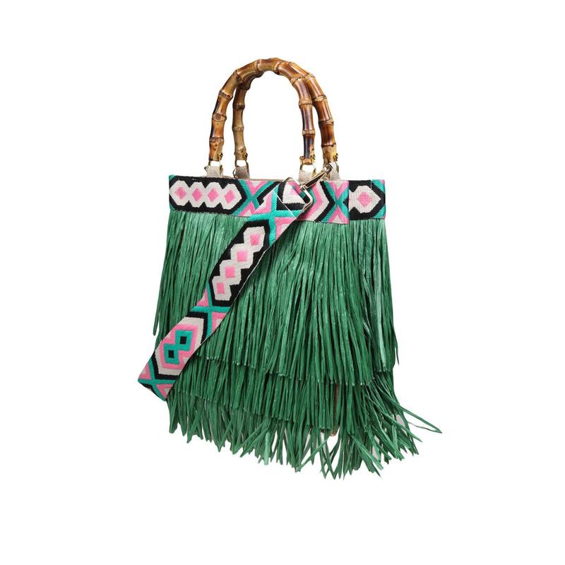 LA MILANESA HANDBAG WITH FRINGES-图0