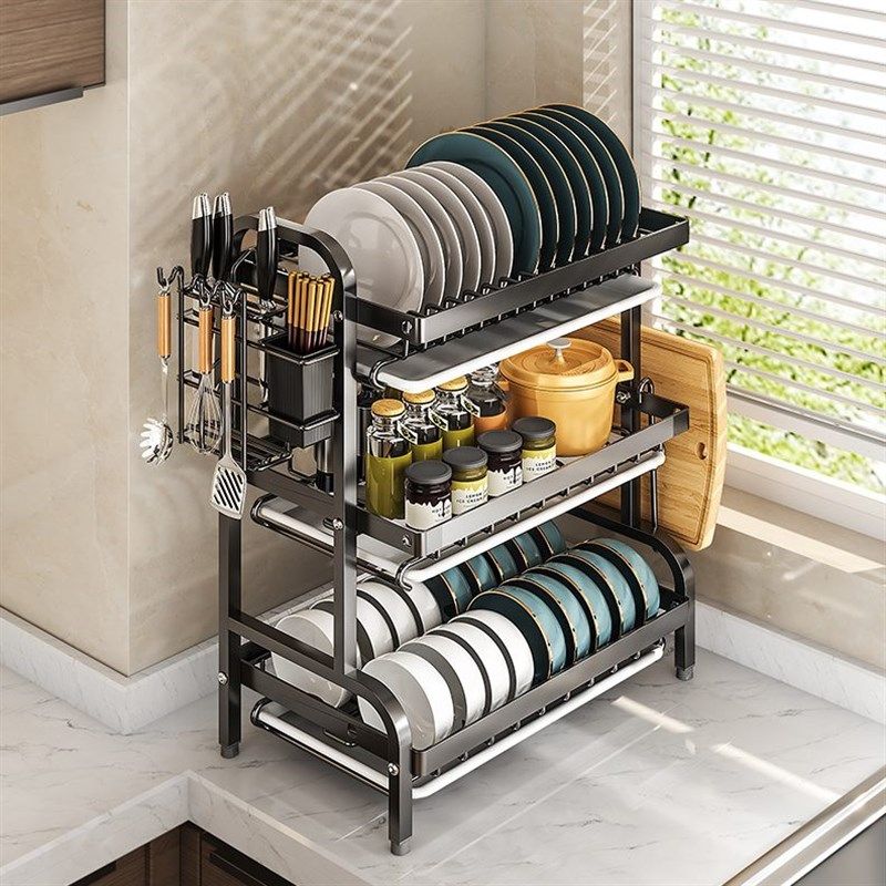 严选沥水厨房碗碟架沥水篮碗盘架置物架家用N收纳盒碗筷子沥碗架,淘宝优惠券,粉丝福利购,淘宝优惠卷
