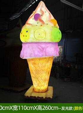 棒棒糖玻璃钢雕塑户外仿真冰淇淋儿童乐园商场美陈装饰大型摆件